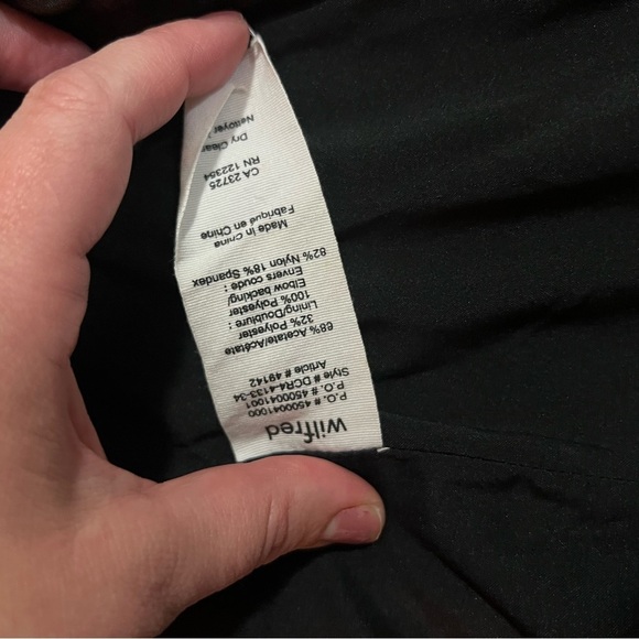 Aritzia Wilfred Montesson Motorcycle Zip Up Jacket Size 10 Black - Picture 7 of 11